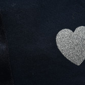2 τεμάχια αθλητικά βαμβακερά παντελόνια με καρδιά για κορίτσια μωβ και μαύρο Chicco 216636 7