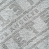 Βαμβακερή μπλούζα με κοντά μανίκια και γραφική εκτύπωση για ένα αγόρι γκρι Guess 216659 3