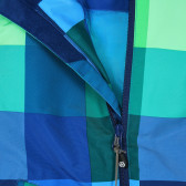 Χρωματιστό Παιδικά καρό μπουφάν σκι, μπλε και πράσινο COLOR KIDS 216711 4