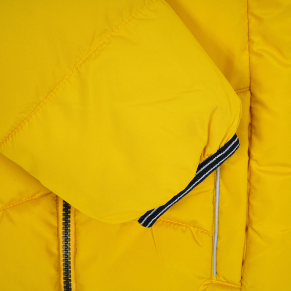 Φουσκωτό μπουφάν με κουκούλα για κορίτσια- κίτρινο Name it 216732 8