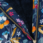Χειμωνιάτικο μπουφάν με λουλούδια σε σκούρο μπλε Boboli 216836 9