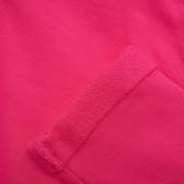 Ροζ, βαμβακερό παντελόνι με στρίφωμα στα πόδια Benetton 217006 3