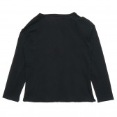 Μαύρη μπλούζα με παγιέτες Benetton 217123 4