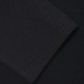 Μαύρη, βαμβακερή μπλούζα με επιγραφή της μάρκας Benetton 217238 3