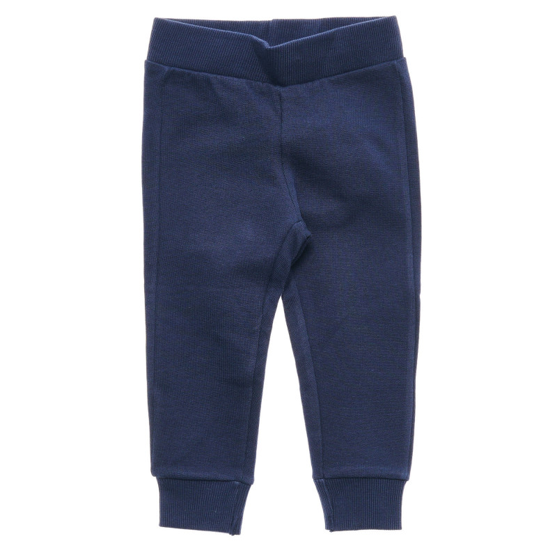Βαμβακερό παντελόνι για ένα μωρό, σε σκούρο μπλε χρώμα  217323