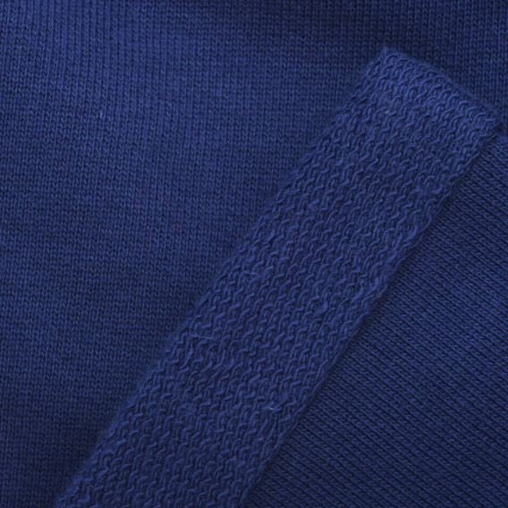 Βαμβακερό παντελόνι με το λογότυπο της μάρκας, μπλε Benetton 217715 3