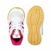 Πάνινα παπούτσια σε λευκό για ένα κορίτσι Adidas 217900 3