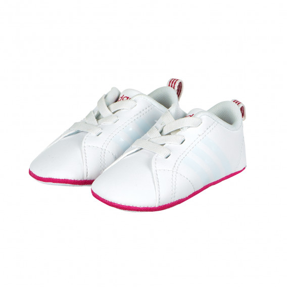 Μωρό μποτάκια για ένα κορίτσι, σε λευκό χρώμα Adidas 217919 