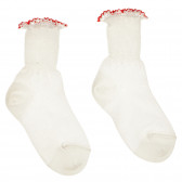 Κάλτσες σε λευκό για ένα κοριτσάκι Chicco 217981 2