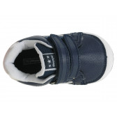 Παιδικά πάνινα παπούτσια με λευκές πινελιές, μπλε Beppi 218694 3