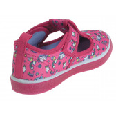Πάνινα παπούτσια με ανυψωμένη σόλα, σε ροζ Beppi 218777 2