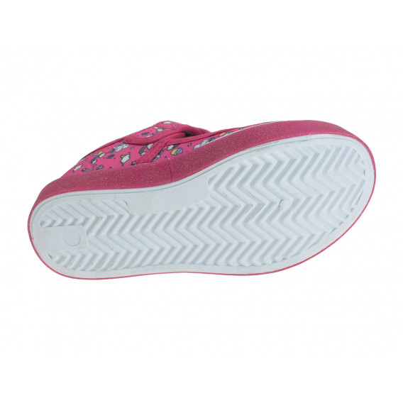 Πάνινα παπούτσια με ανυψωμένη σόλα, σε ροζ Beppi 218779 4