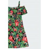 Φόρεμα με κομμένα μανίκια και floral τύπωμα Boboli 219182 4