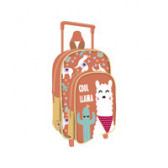 Πορτοκαλί σχολική τσάντα με χαρούμενο σχέδιο για κορίτσι Arditex 219243 6