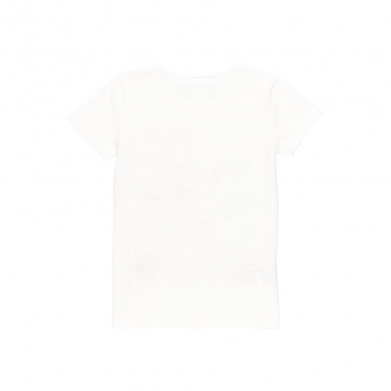 Βαμβακερό μπλουζάκι και κολάν σε λευκό και μαύρο Boboli 219432 6