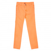 Πορτοκαλί βαμβακερό παντελόνι για κορίτσι Tape a l'oeil 219494 