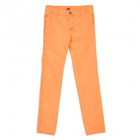 Πορτοκαλί βαμβακερό παντελόνι για κορίτσι Tape a l'oeil 219494 