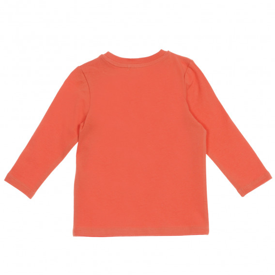 Μπλούζα από οργανικό βαμβάκι με γραφική εκτύπωση για ένα μωρό, πορτοκαλί Name it 219558 4