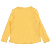 Μπλούζα από οργανικό βαμβάκι με γραφική εκτύπωση, σε κίτρινο χρώμα Name it 219593 4