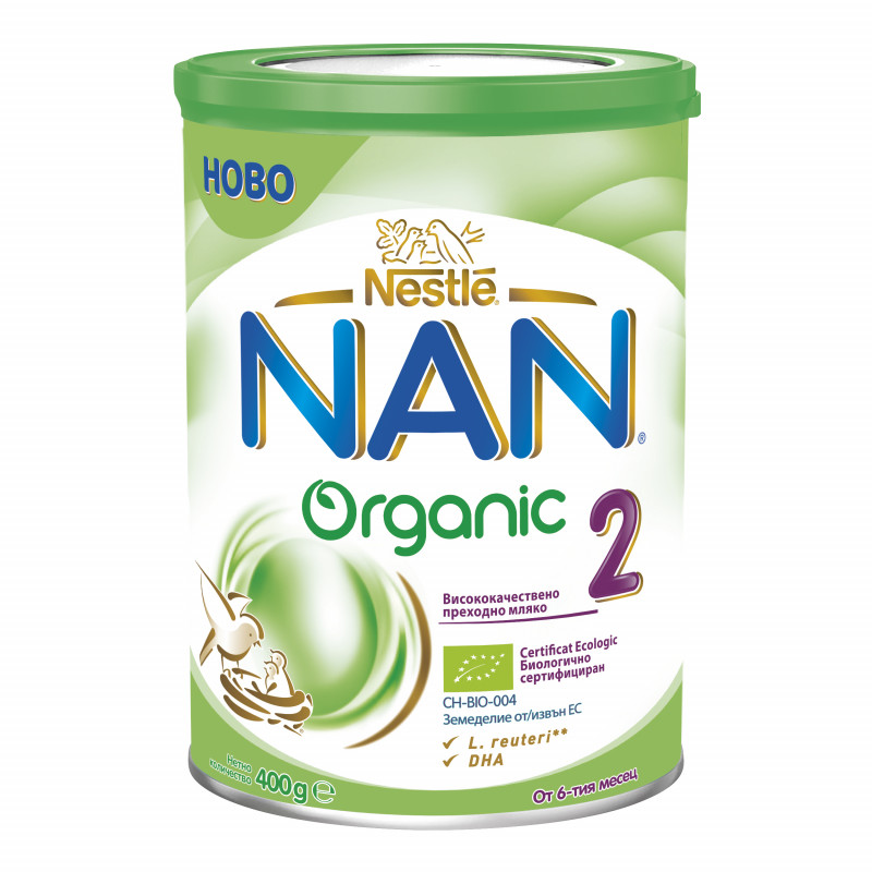 Βιολογικό βρεφικό γάλα NAN Organic 2, 6+ μήνες, κουτί 400 g  219918