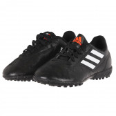 Παπούτσια ποδοσφαίρου σε μαύρο χρώμα για ένα αγόρι Adidas 220169 