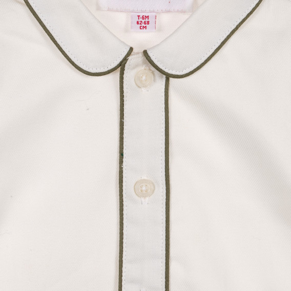Βρεφικό πουκάμισο σε λευκό χρώμα Neck & Neck 220221 2