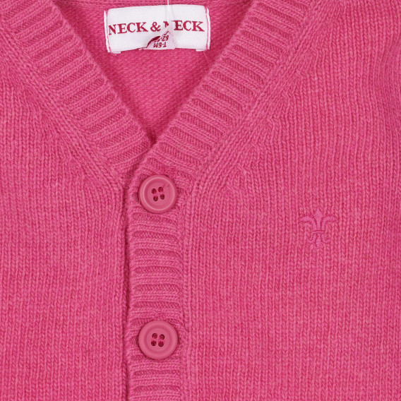 Βρεφική ζακέτα για κορίτσια - ροζ Neck & Neck 220369 2