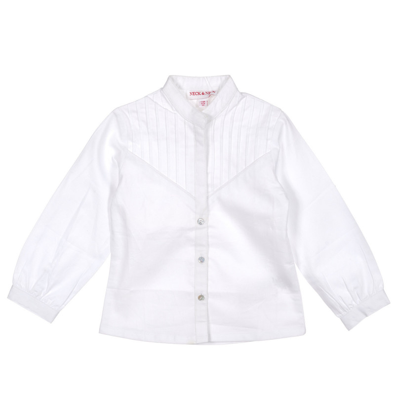 Βρεφικό πουκάμισο για κορίτσια - λευκό  220444