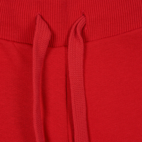 Βαμβακερό παντελόνι, κόκκινο Benetton 221011 2