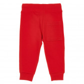 Βαμβακερό παντελόνι, κόκκινο Benetton 221013 4