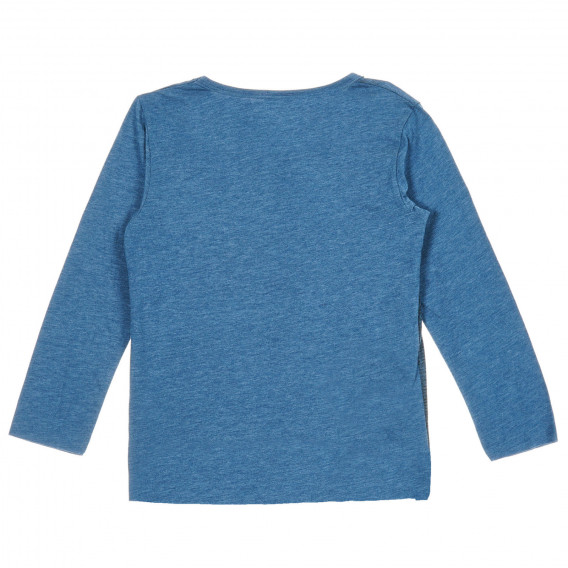 Μπλούζα με γραφικό τύπωμα για μωρά, μπλε Benetton 221150 4