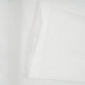 Βαμβακερή μπλούζα στολισμένη με πέτρες, λευκή Benetton 221162 3
