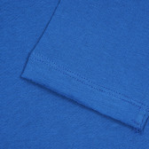 Βαμβακερή μπλούζα με γράμματα για μωρά, μπλε Benetton 221229 3