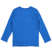 Βαμβακερή μπλούζα με γράμματα για μωρά, μπλε Benetton 221230 4
