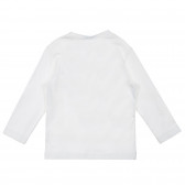 Βαμβακερή μπλούζα με τύπωμα Spiderman, λευκό Benetton 221366 4