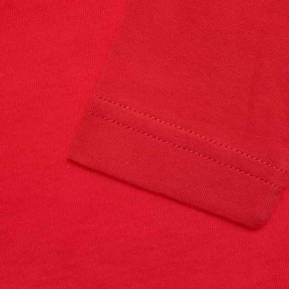 Βαμβακερή μπλούζα με τύπωμα Spiderman, κόκκινο Benetton 221369 3