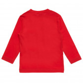 Βαμβακερή μπλούζα με τύπωμα Spiderman, κόκκινο Benetton 221370 4