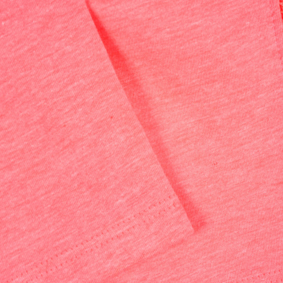 Βαμβακερό σορτς με διακοσμητικό περίγραμμα για μωρό, ροζ Benetton 221594 3