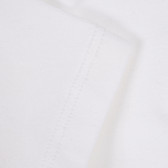 Κοντό κολάν με κεντητό λογότυπο μωρού, λευκό Benetton 221662 3