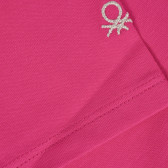 Βαμβακερό κολάν με λογότυπο μάρκας, ροζ Benetton 221746 3