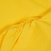 Κοντό κολάν από βαμβάκι με διπλωμένα πατζάκια και επιγραφή, κίτρινο Benetton 221762 3