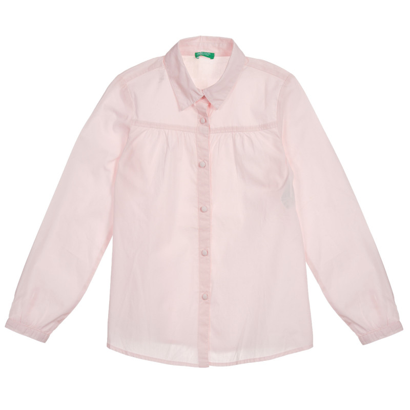 Βαμβακερό πουκάμισο, ανοιχτό ροζ  221830