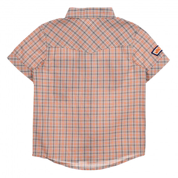 Βαμβακερό καρό πουκάμισο με σχέδιο Benetton 221841 3