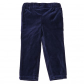 Βαμβακερό παντελόνι με ελαστική μέση, μπλε Benetton 221969 