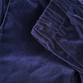 Βαμβακερό παντελόνι με ελαστική μέση, μπλε Benetton 221970 2