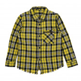 Βαμβακερό καρό πουκάμισο με τσέπη Benetton 221978 
