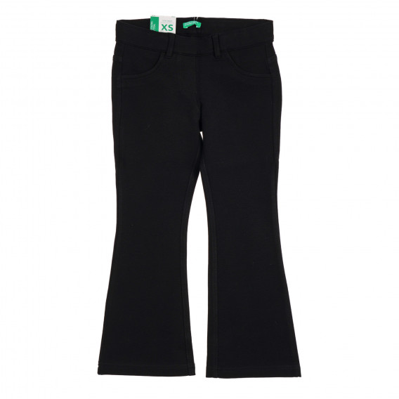 Ελαστικό παντελόνι τύπου Τσάρλεστον, μαύρο Benetton 222017 