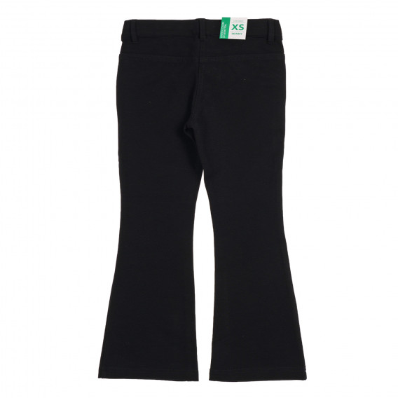 Ελαστικό παντελόνι τύπου Τσάρλεστον, μαύρο Benetton 222019 3