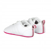 Μωρό μποτάκια για ένα κορίτσι, σε λευκό χρώμα Adidas 222143 5