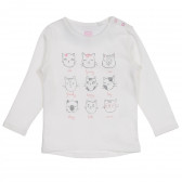 Μπεζ μπλούζα με διασκεδαστική εκτύπωση για ένα μωρό Cool club 222223 